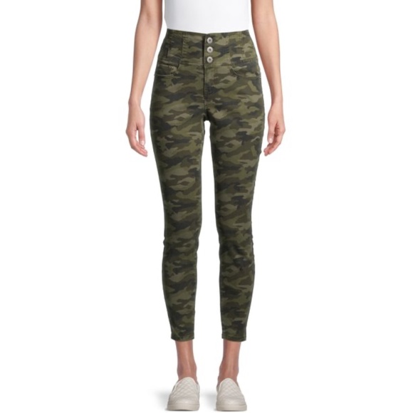 High Rise Camo Sculpting Skinny Jeans - Size 5 - Picture 4 of 14